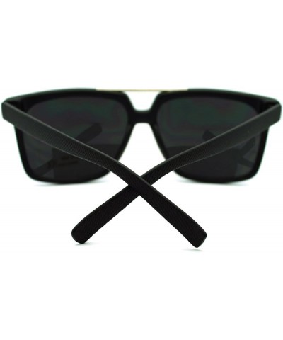 Unisex Retro Fashion Sunglasses Stylish Square Flat Top Shades Matte Black black $8.13 Square