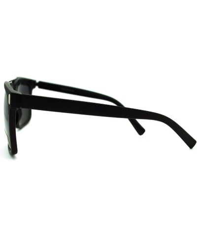 Unisex Retro Fashion Sunglasses Stylish Square Flat Top Shades Matte Black black $8.13 Square