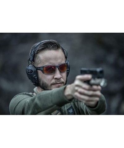 Alpine Unbreakable Tactical Ballistic Outdoor & Shooting Sunglasses Polarized For Men Clear (Non-Polarized) $46.06 Designer