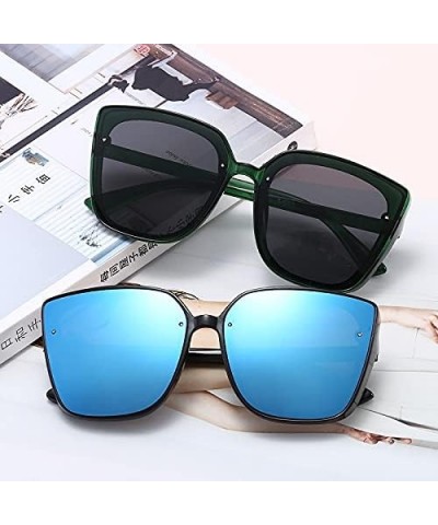 Vintage Oversized Square Sunglasses Women Cat Eye Retro Black Frame Men Sun Glasses For Women Female Bj5228-c3 $13.46 Oversized