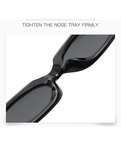 Small Frame Oval Outdoor Vacation Beach Sunglasses For Men And Women Trendy Commuter UV400 Sunglasses Gift B $18.88 Designer