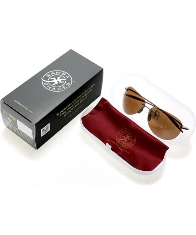 Maui Sports Pilot Bifocal Reading Sunglasses Ultra Flex TR90 Readers Under the Sun Brown $17.99 Aviator