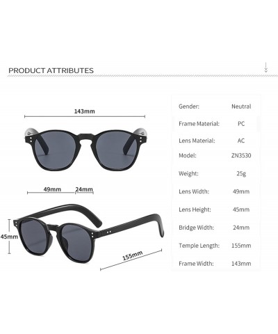 Men and Women Round Frame Fashion Sunglasses Vacation Beach Party Sunglasses (Color : 2, Size : 1) 1 3 $13.90 Round