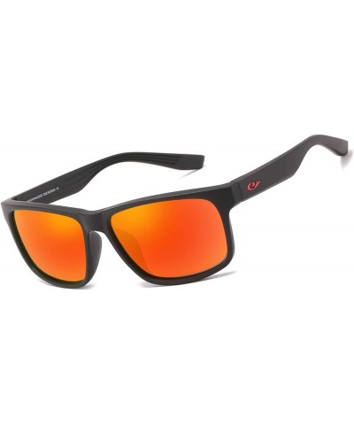 Polarized Sunglasses for Men Women UV400 Protection Trendy Sports Fishing Running Driving Sun Glasses Black/Red $16.23 Sport