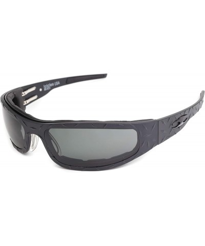 Billet Aluminum Riding Glasses - Windproof Foam - Baby Bagger Black Diamond Biker Sunglasses Transition Grey $79.93 Designer