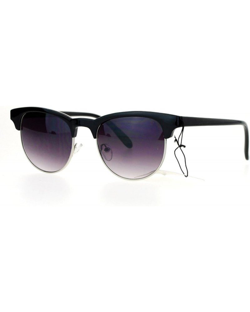 Designer Accent Top Unisex Sunglasses Classic Fashion Shades UV 400 Black (Smoke) $7.62 Wayfarer