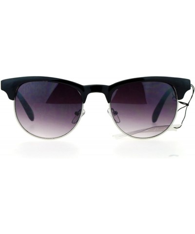 Designer Accent Top Unisex Sunglasses Classic Fashion Shades UV 400 Black (Smoke) $7.62 Wayfarer