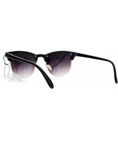 Designer Accent Top Unisex Sunglasses Classic Fashion Shades UV 400 Black (Smoke) $7.62 Wayfarer