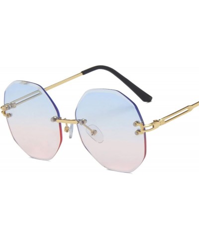 Stylish Frameless Metal Holiday Beach Outdoor Vacation Decorative Sunglasses For Women F $17.99 Designer