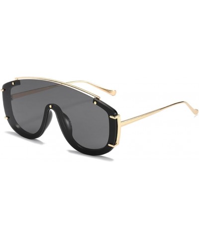 Oversized Sunglasses For Women Siamese Square Frame Sun Glasses 9336 C4 $49.47 Oversized