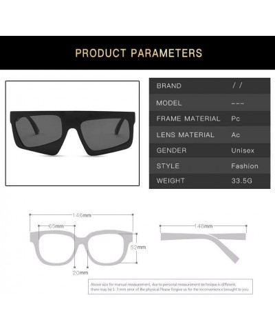 Fashion Street Shooting Men's and Women's Decorative Sunglasses (Color : E, Size : 1) 1 F $17.97 Designer