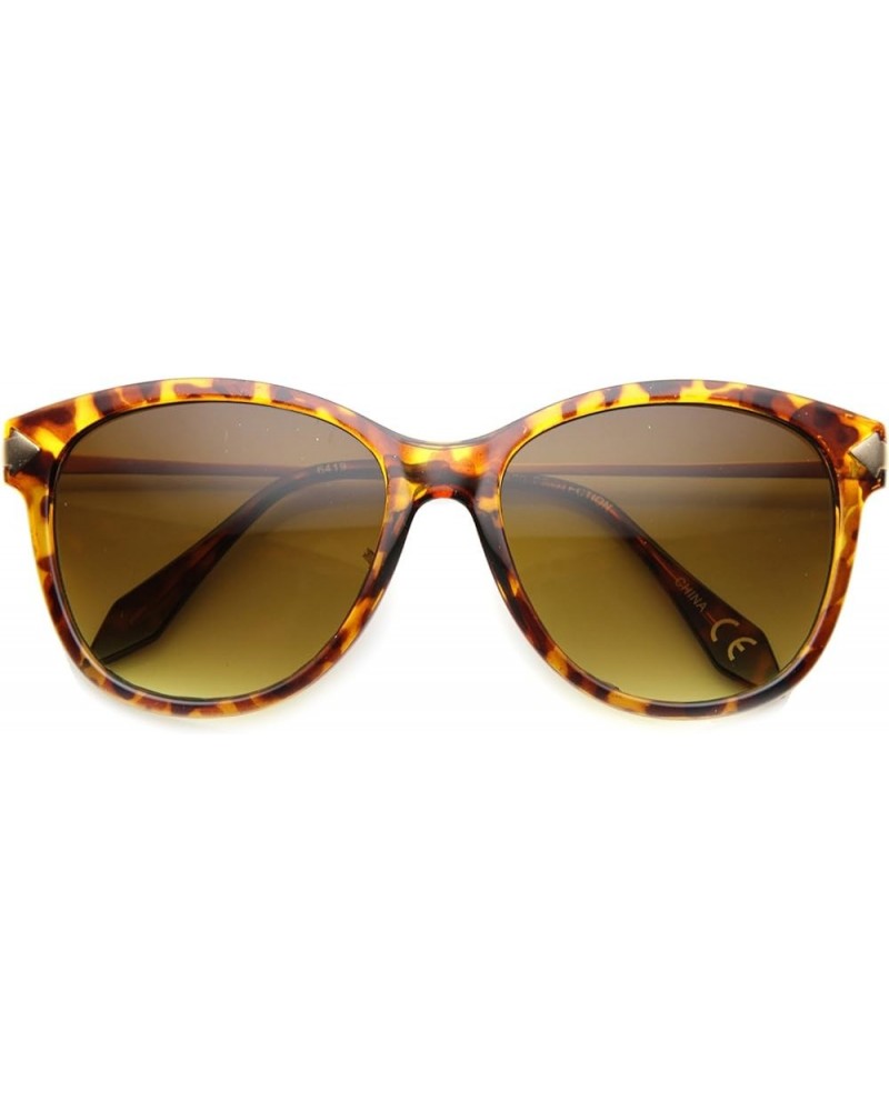 Womens Cat Eye Sunglasses With UV400 Protected Composite Lens Tortoise-gold / Amber $10.02 Cat Eye