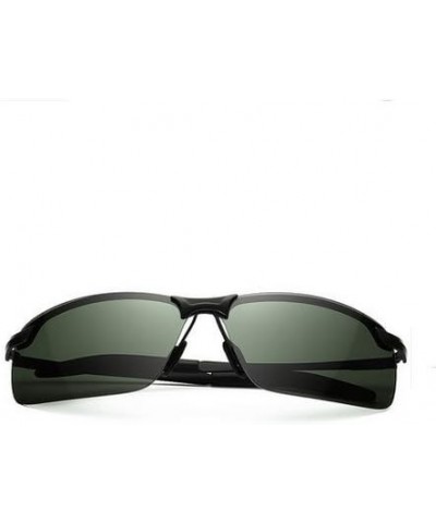 Men's Sports Style Polarized Sunglasses Driver Glasses By EYE LOVE,Glare Eliminating Black/Dark Green $11.20 Sport