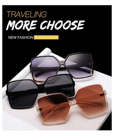 Fashion Large Frame Men and Women Sunglasses Outdoor Vacation Beach Decorative Sunglasses (Color : G, Size : 1) 1 N $13.51 De...