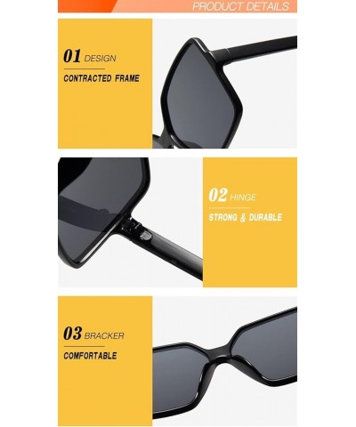 Fashion Large Frame Men and Women Sunglasses Outdoor Vacation Beach Decorative Sunglasses (Color : G, Size : 1) 1 N $13.51 De...