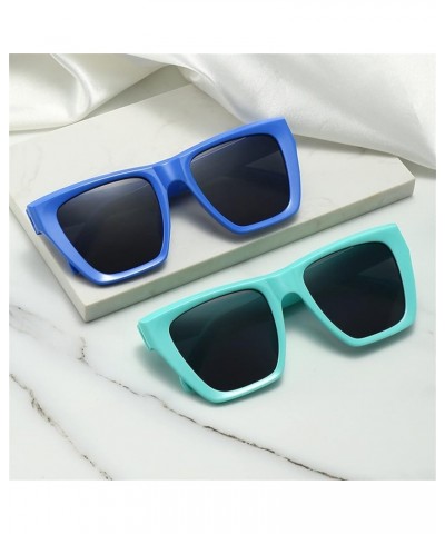 Polygonal Large Frame Retro Men's Sunglasses (Color : F, Size : 1) 1 E $16.57 Designer