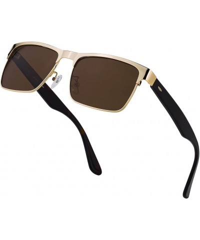 Sunglasses square Polarized UV Protection for men and women shades classic design Outdoor Glasses can optician's. Gold $25.83...