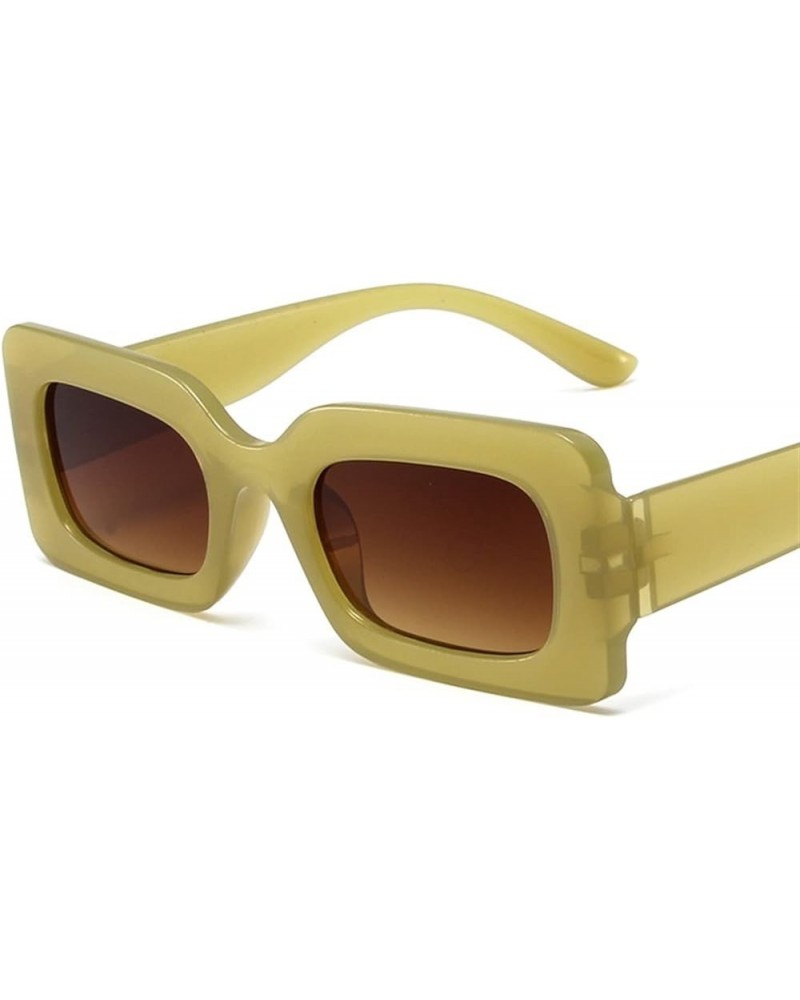 Retro Square Small Frame Hip-hop Sunglasses for Men and Women (Color : B, Size : 1) 1 C $15.58 Designer