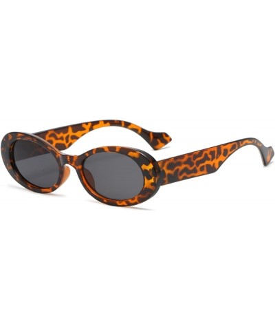 Oval Beach Sunglasses for Men and Women, Outdoor Holiday Street Glasses (Color : A, Size : Medium) Medium G $15.23 Designer