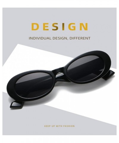 Oval Beach Sunglasses for Men and Women, Outdoor Holiday Street Glasses (Color : A, Size : Medium) Medium G $15.23 Designer