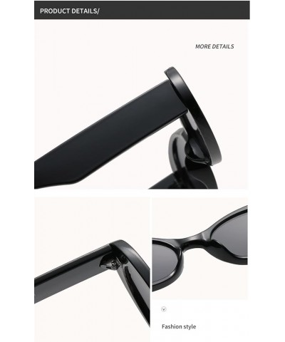 Oval Beach Sunglasses for Men and Women, Outdoor Holiday Street Glasses (Color : A, Size : Medium) Medium G $15.23 Designer