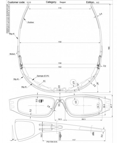 Bagger Transition Mirror Silver Lens Sunglasses with Flat Red Frame $107.42 Designer