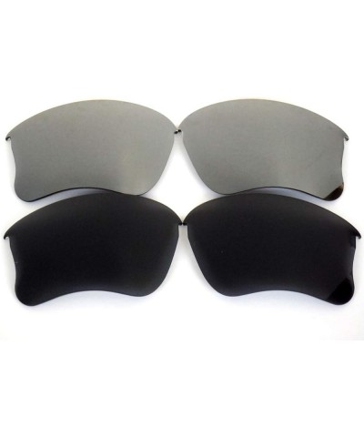 Galaxy Replacement Lenses for Oakley Flak Jacket XLJ Black&Gray Color Polarized 2 Pairs, Black&gray $14.98 Designer