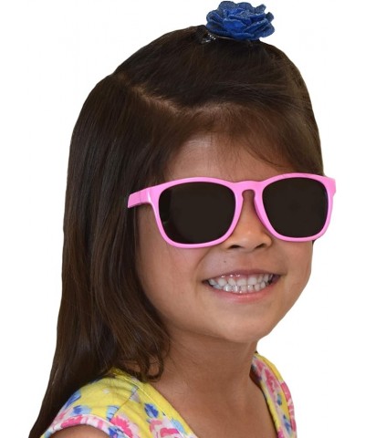 Vintage Silicone- Kid's First Sunglasses for Ages 4-7 Year Pink & Pink/Teal $8.69 Oval