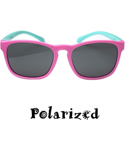 Vintage Silicone- Kid's First Sunglasses for Ages 4-7 Year Pink & Pink/Teal $8.69 Oval