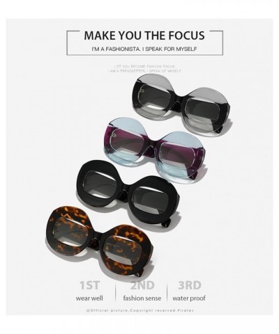 Men And Women Hip-hop Frame Sunglasses Outdoor Vacation Beach Trendy UV400 Sunglasses Gift 1 $16.79 Designer