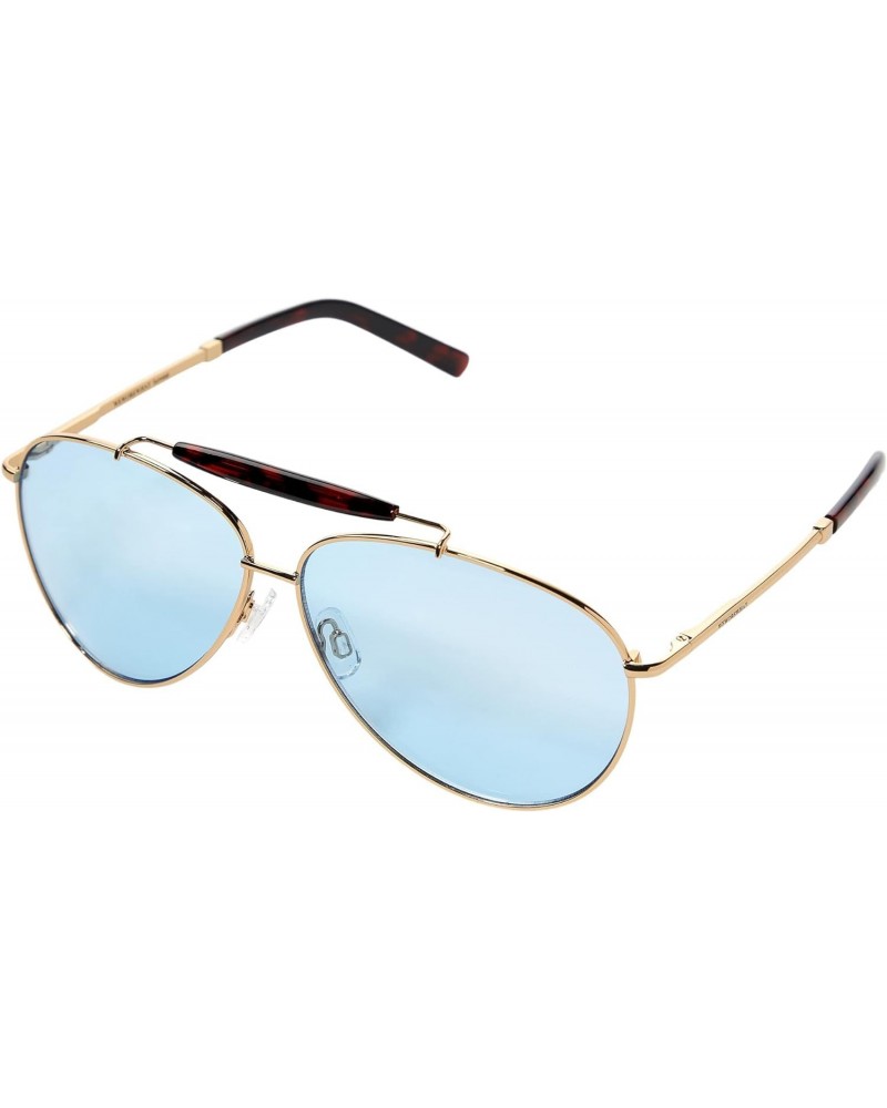 We Wore What The City Sunglasses Gold Metal One Size $30.36 Oval