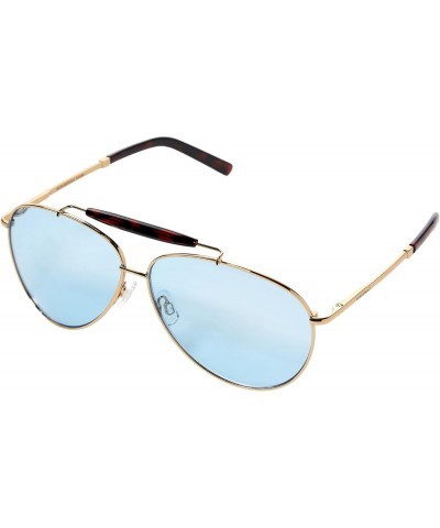 We Wore What The City Sunglasses Gold Metal One Size $30.36 Oval