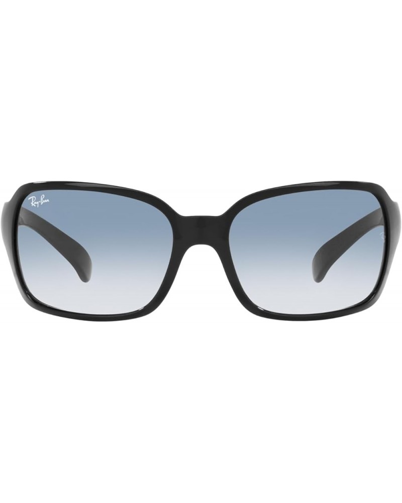 Women's Rb4068 Square Sunglasses Black/Clear Gradient Blue $59.69 Square