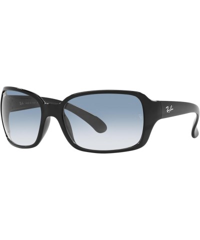 Women's Rb4068 Square Sunglasses Black/Clear Gradient Blue $59.69 Square