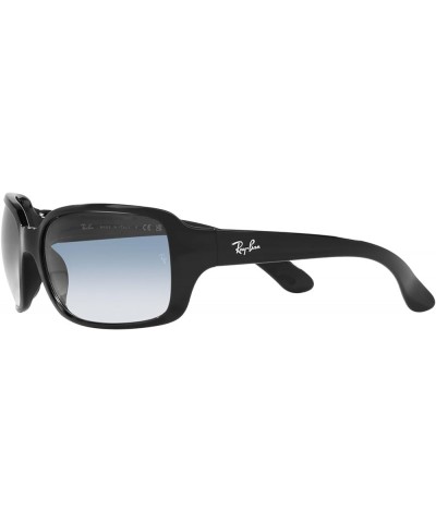 Women's Rb4068 Square Sunglasses Black/Clear Gradient Blue $59.69 Square