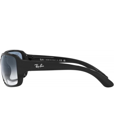 Women's Rb4068 Square Sunglasses Black/Clear Gradient Blue $59.69 Square