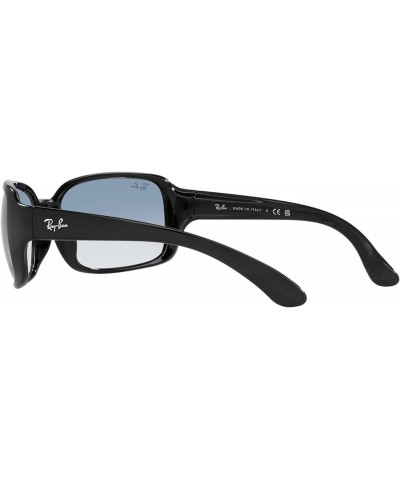 Women's Rb4068 Square Sunglasses Black/Clear Gradient Blue $59.69 Square