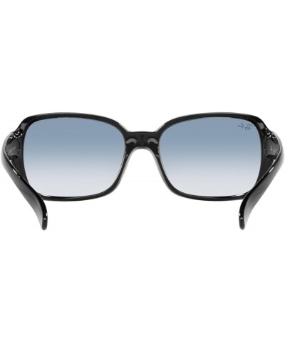 Women's Rb4068 Square Sunglasses Black/Clear Gradient Blue $59.69 Square