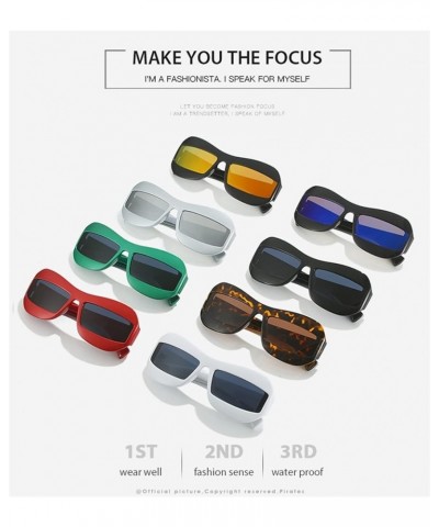 Hip-hop Fashion Uv400 Outdoor Vacation Sunglasses for Men and Women (Color : 6, Size : 1) 1 7 $19.15 Designer