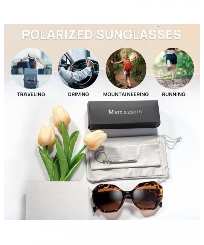 Oversized Polarized Sunglasses Women Men Driving Fishing Sports Sun Glasses UV400 Protection Party Beach Sunnies 16-5070 Tort...