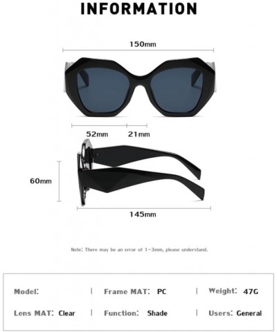 Irregular Frame Ladies Retro Large Frame Camping or Traveling White Sun Glasses UV400 Blue $24.75 Rectangular