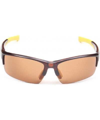 Sports Sunglasses for Men and Women Night Vision, Sunglasses for Sports Brown brown $11.75 Sport