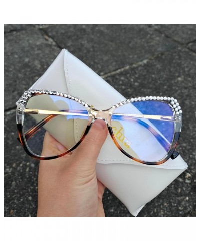 2pcs Transition Photochromic Bifocal Reading Glasses for Women Cat Eye Bling Rhinestone Reading Glasses $20.51 Designer