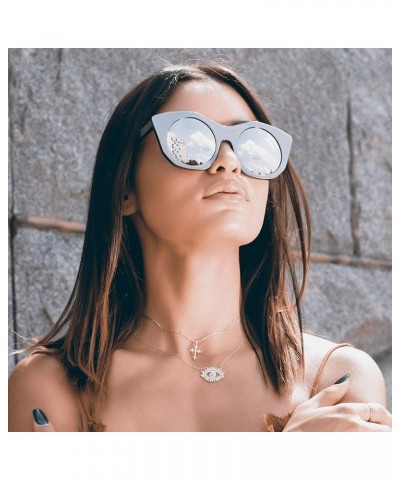 Cat Eye Fashion Sunglasses for Women Gun-metal Grey $47.68 Cat Eye