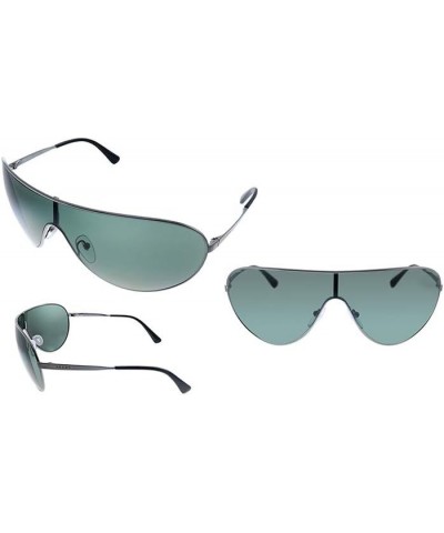 PR 55X AV72 Gunmetal Metal Pilot Sunglasses Green Lens $47.34 Pilot