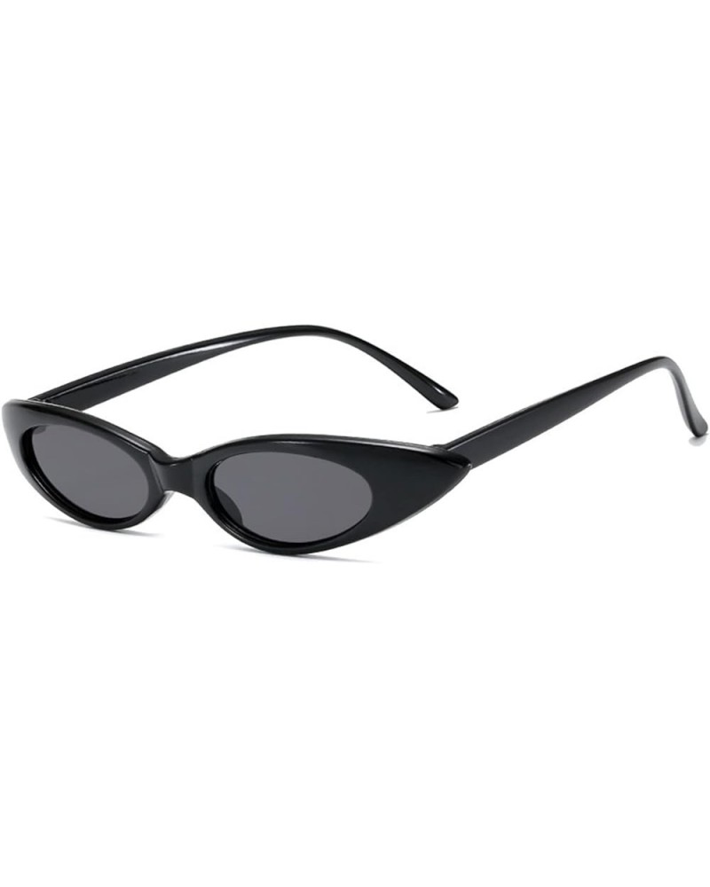 Retro Cat Eye Small Frame Sunglasses Men and Women Outdoor Vacation Sunshade (Color : F, Size : Medium) Medium A $21.39 Cat Eye