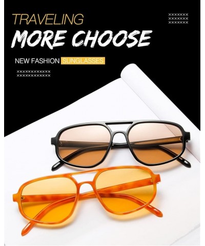 Fashion Men and Women Retro Sunglasses Holiday Beach Party Decorative Sunglasses Gift (Color : F, Size : 1) 1 E $19.72 Designer