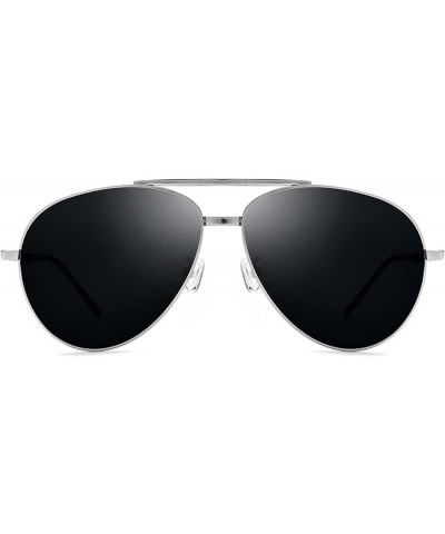 Men's Foldable Polarized Sunglasses Titanium Alloy Ultra Light Driver Glasses (Color : B, Size : Medium) Medium Titanium $44....