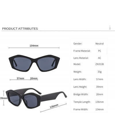 Large Frame Men And Women Cat Eye Retro Outdoor Decorative Sunglasses Gifts D $13.28 Designer