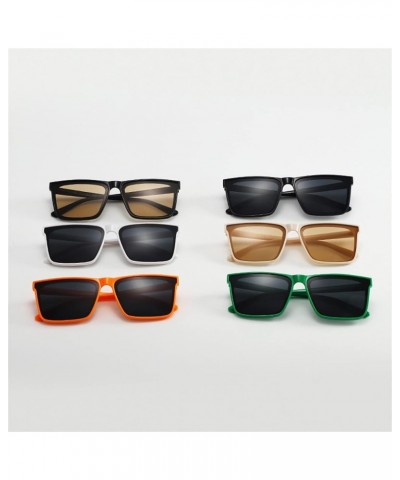 Men's Fashion Driving Square Simple Personality Sunglasses A $48.00 Designer